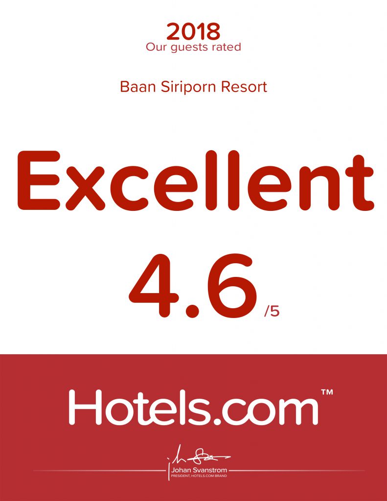 รางวัล Hotels.com 2018 Guest Rated Award