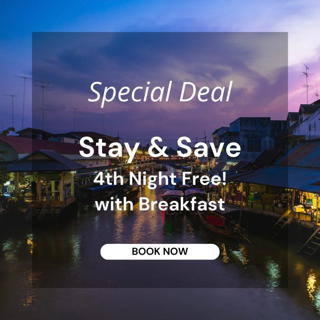 Book our 'Stay & Save: 4th Night Free' offer and extend your stay without extending your budget. Enjoy three nights at our cozy hotel, and the fourth night is on us. Don't miss out on this fantastic offer for extra relaxation and savings!