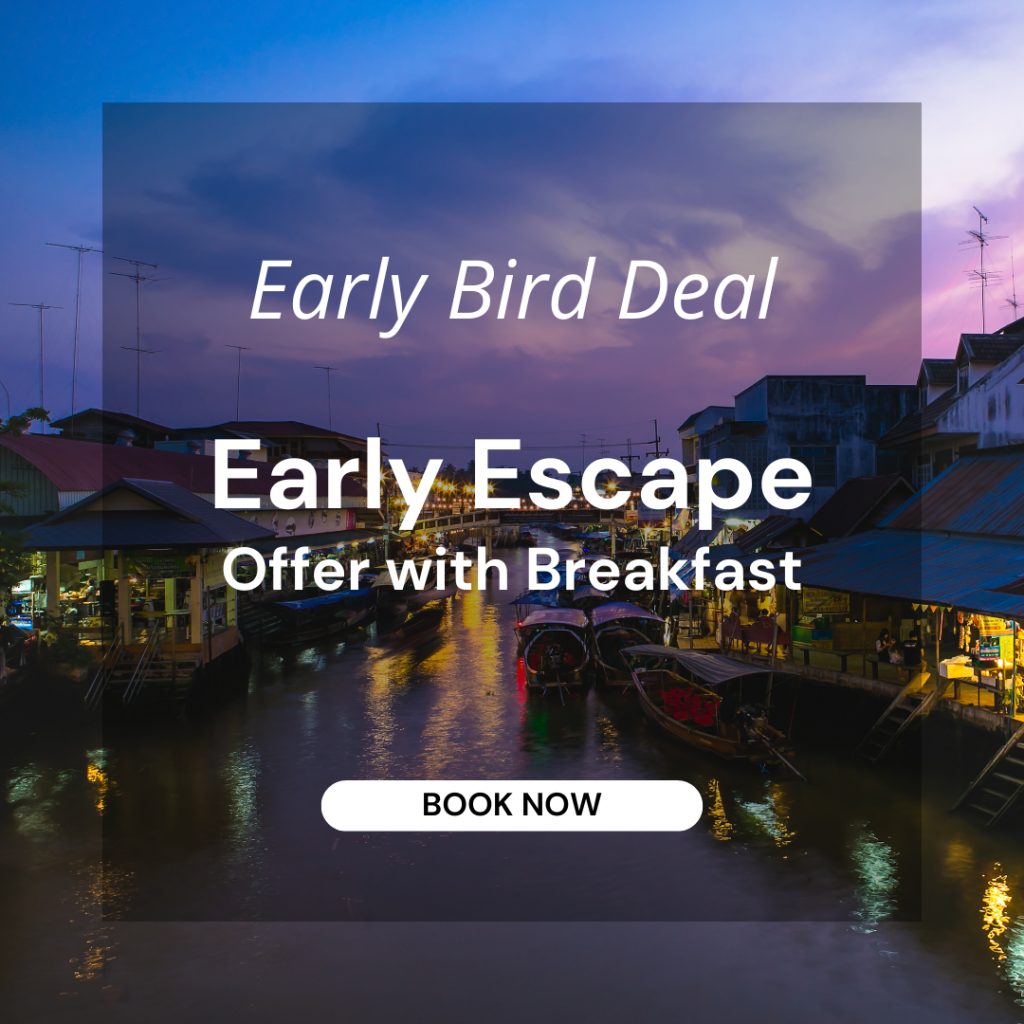 Book early to get bigger discount up to 10% with the Time Traveler’s Treat with Breakfast (Early Bird) offer. This is an offer with a special discount for Room with breakfast. Book in advance through the hotel’s official website only.
